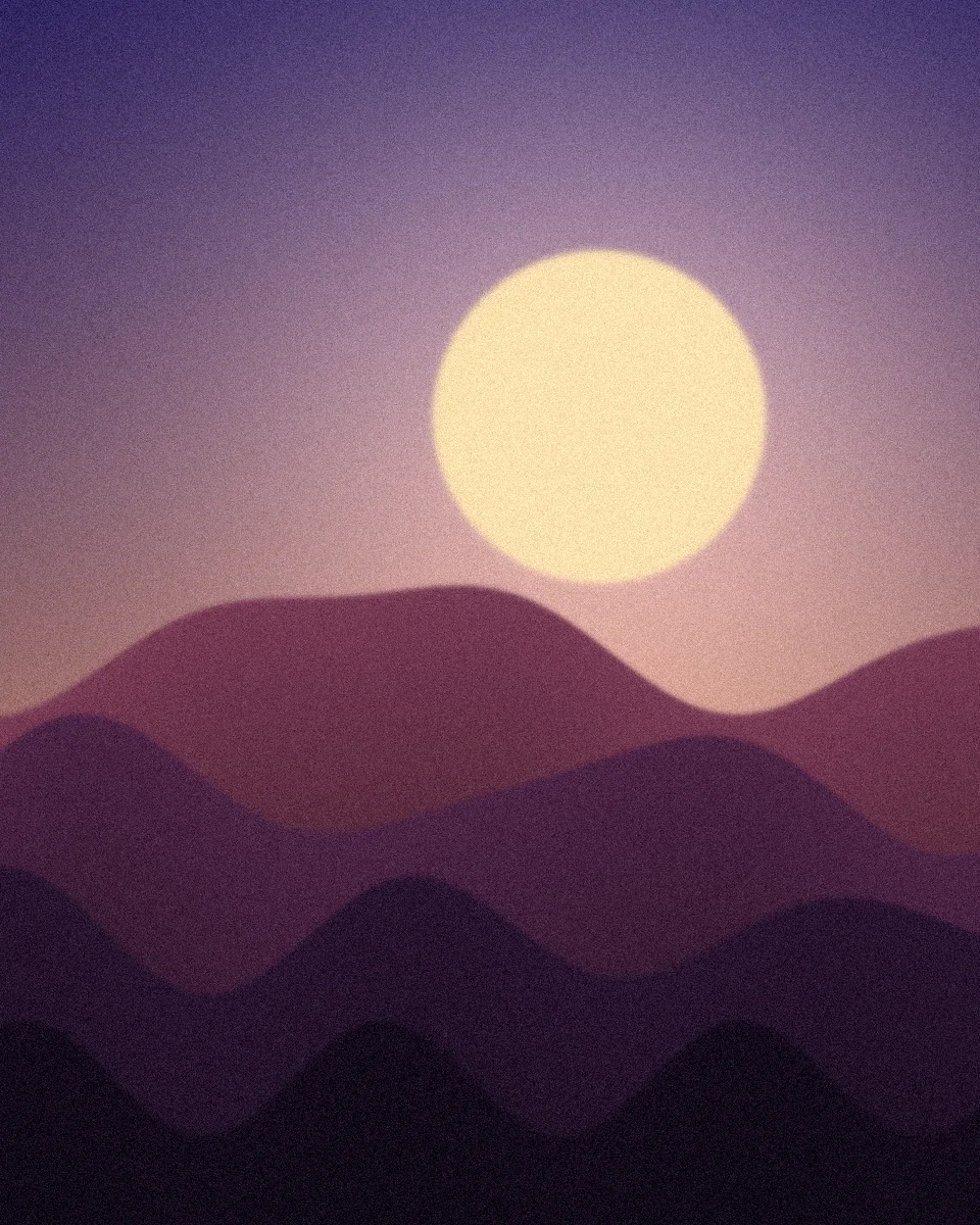 Dusk Dunes, an abstract canvas